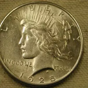 1925 U.S Peace Silver Dollar Uncirculated